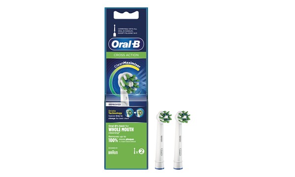 Oral-B CrossAction Black Refill Heads 8 pack