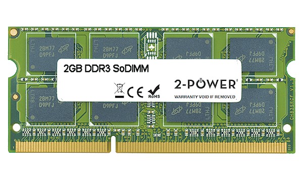 Qosmio F60-124 2GB DDR3 1066MHz DR SoDIMM