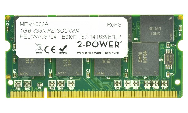 Qosmio F10-105 1GB PC2700 333MHz SODIMM